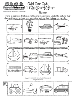 Land, Water, or Air Transportation Worksheet