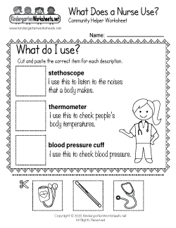 What Does a Nurse Use? Worksheet