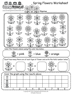 Spring Flowers Worksheet