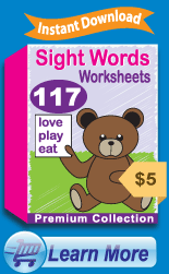 Premium Sight Words Worksheets Collection