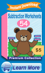 Premium Subtraction Worksheets Collection