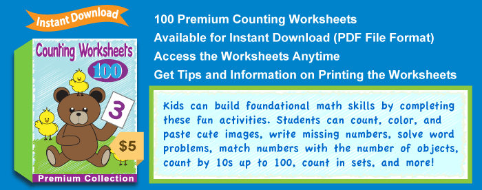 Premium Counting Worksheets Collection Details