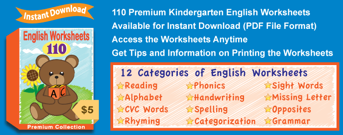 Premium English Worksheets Collection Details