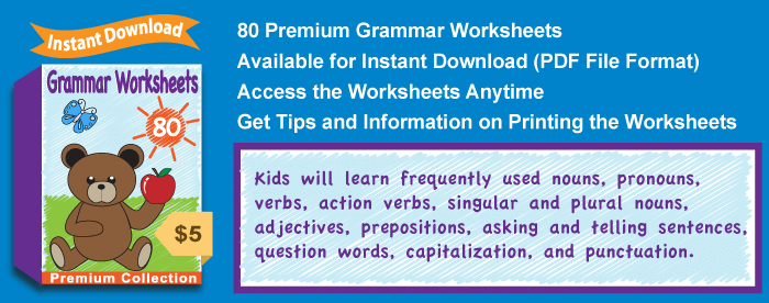 Premium Grammar Worksheets Collection Details