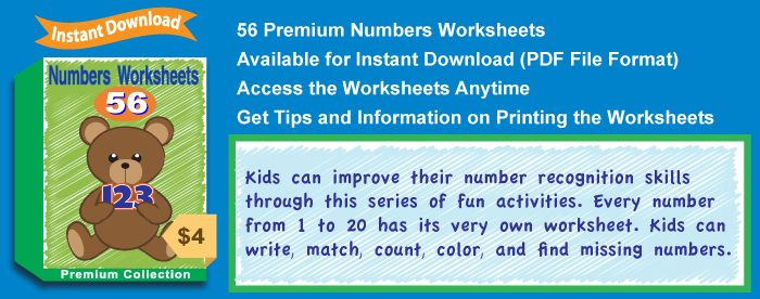 Premium Numbers Worksheets Collection Details