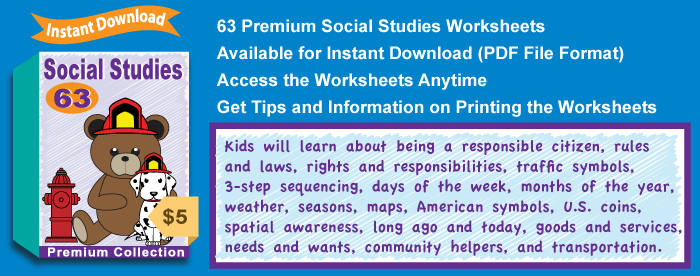 Premium Social Studies Worksheets Collection Details