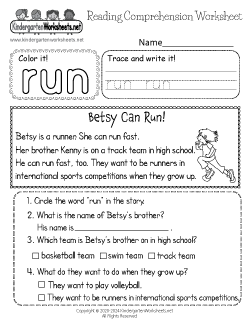 Summer Olympics Reading Worksheet