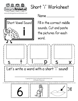 Short “i” Worksheet