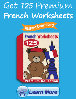 Get the Premium French Worksheets Package