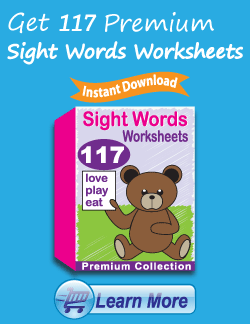 Get the Premium Sight Words Worksheets Package