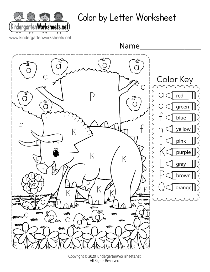 Free Printable Color By Letter Worksheet