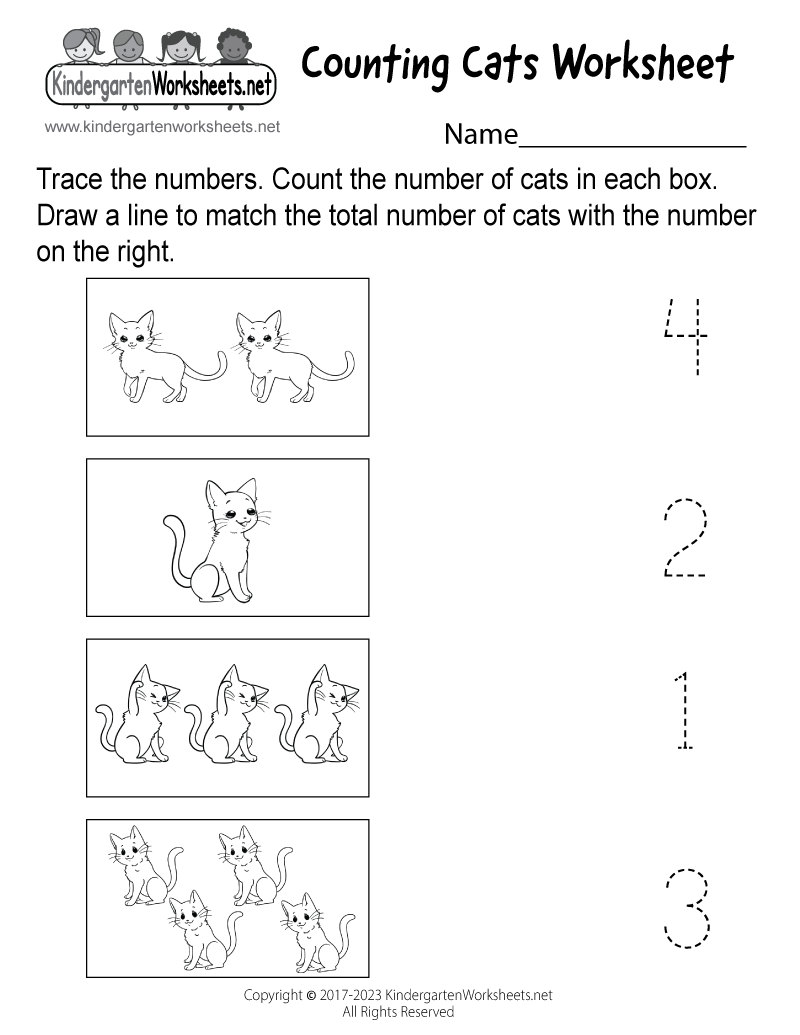 Cats worksheets