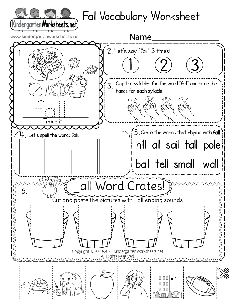 20  FREE Printable Fall Worksheet Compilation My Happy Homeschooling