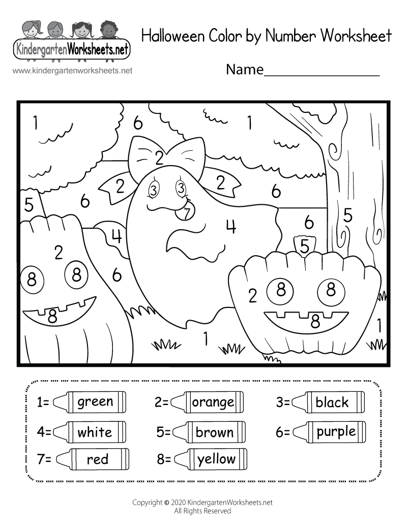 Halloween Worksheets For Kindergarten Printable Kindergarten Worksheets