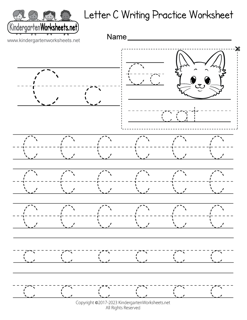 Letter C Free Worksheets