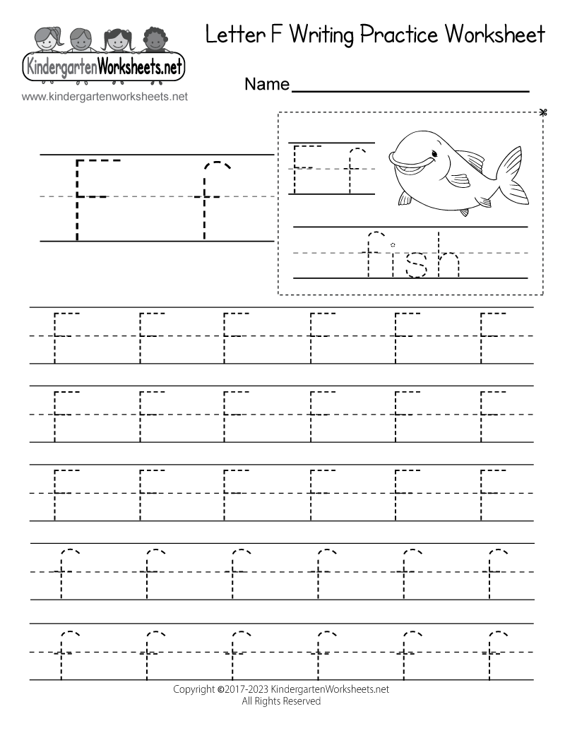 Letter F Writing Practice Worksheet Free Printable Digital PDF Letter F Writing Practice Worksheet Free Printable Digital PDF
