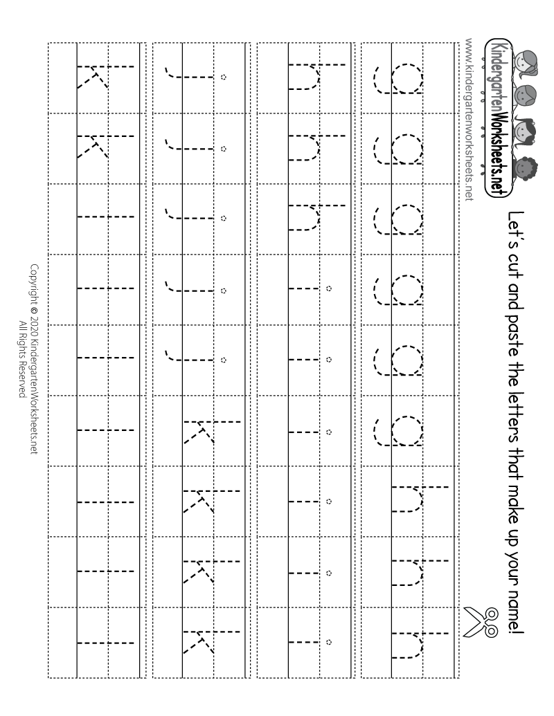 Kindergarten Traceable Lowercase Letters G to L Worksheet Printable