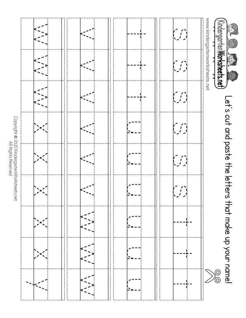 Kindergarten Traceable Lowercase Letters S to Y Worksheet Printable