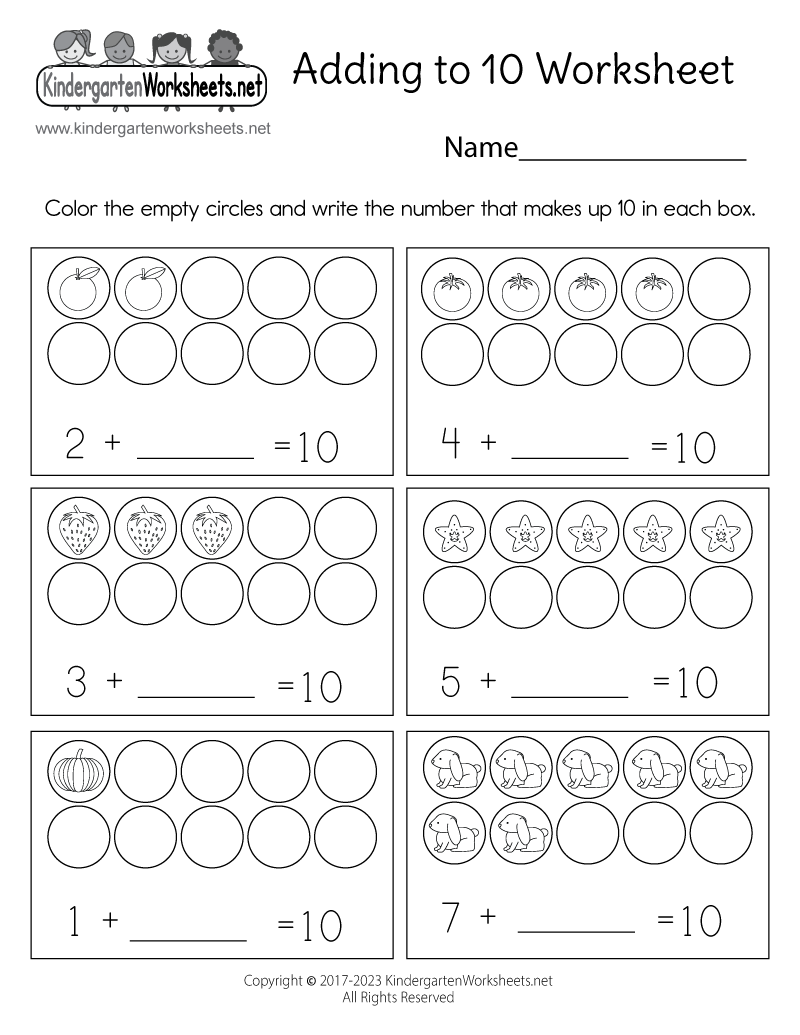 Make 10 Game ONLINE Free + Worksheets