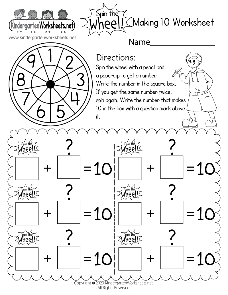 math problems for kindergarten worksheets