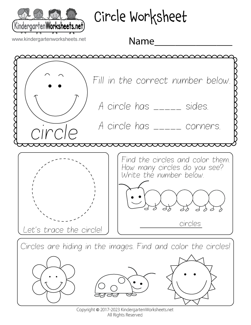 Free Circle Worksheets Printable