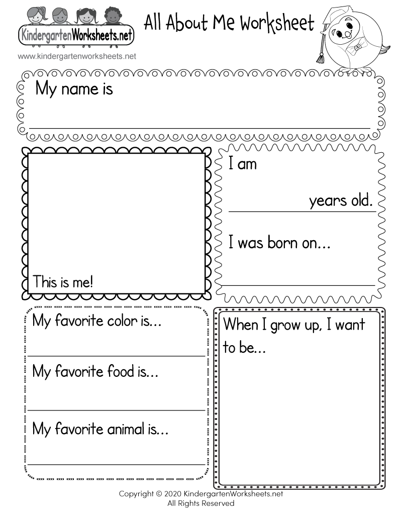 What's My Name? Worksheet: Free Printable PDF for Children