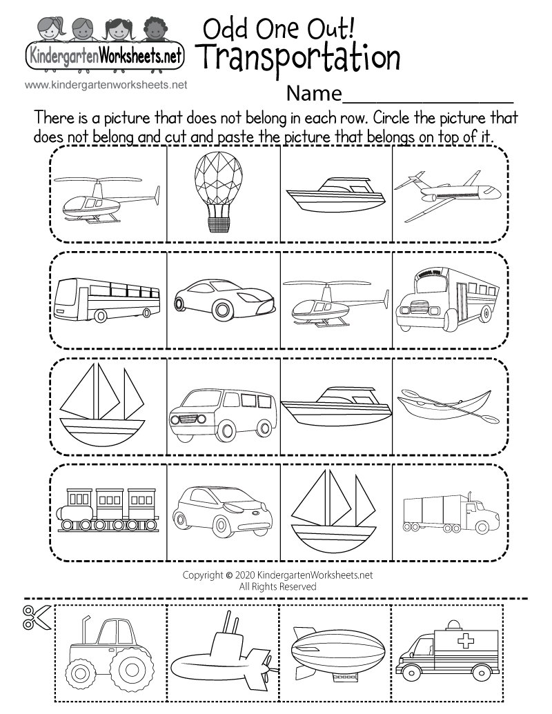 Land, Water, or Air Transportation Worksheet - Free Printable, Digital, &  PDF
