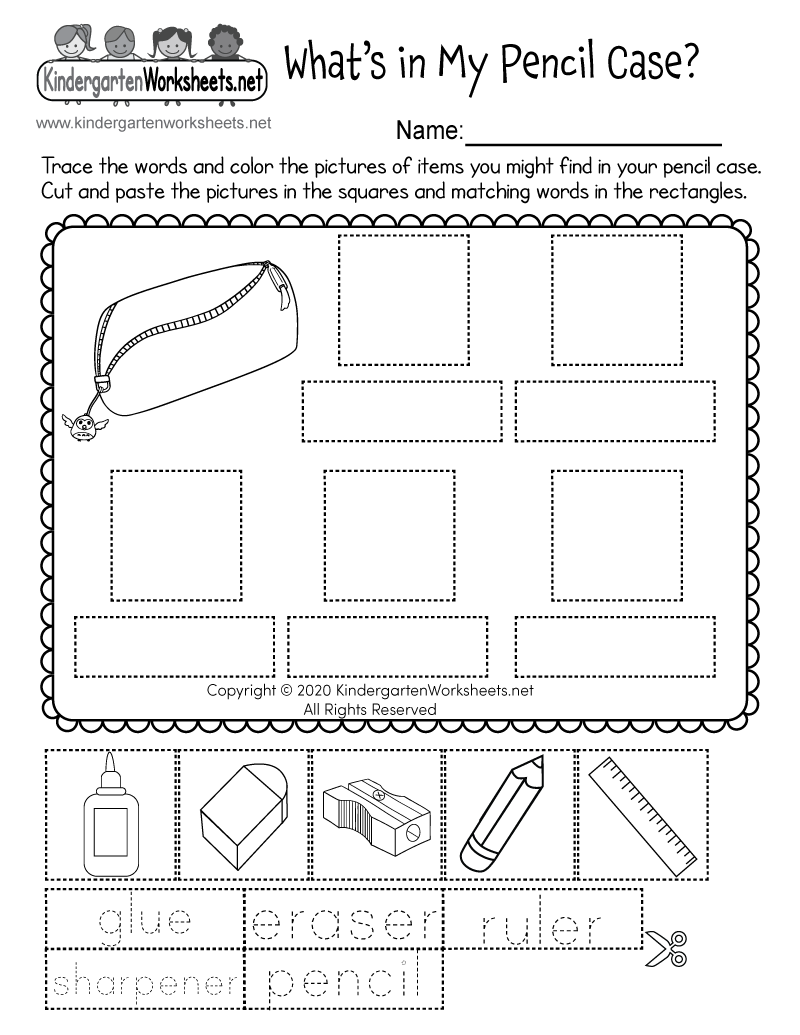 What's My Name? Worksheet: Free Printable PDF for Children