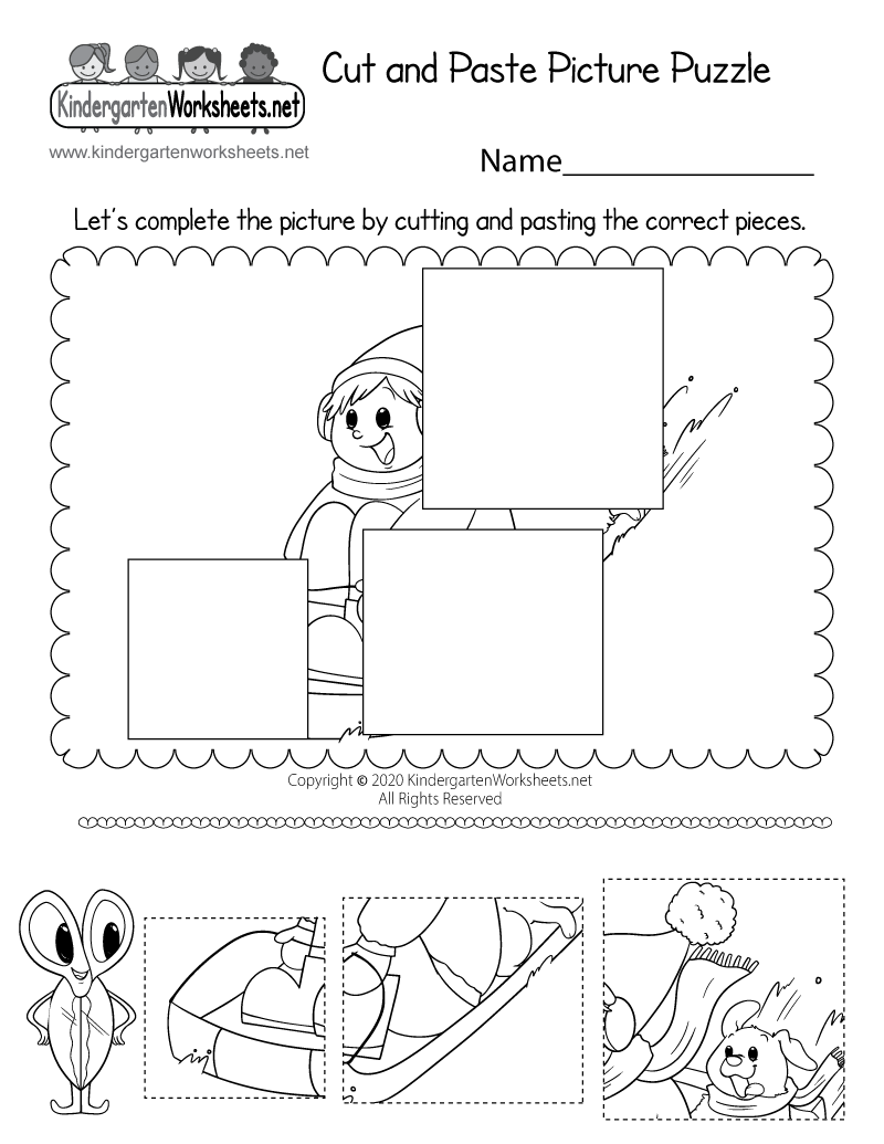Free Printable Winter Counting And Matching Cut And Paste Worksheet 