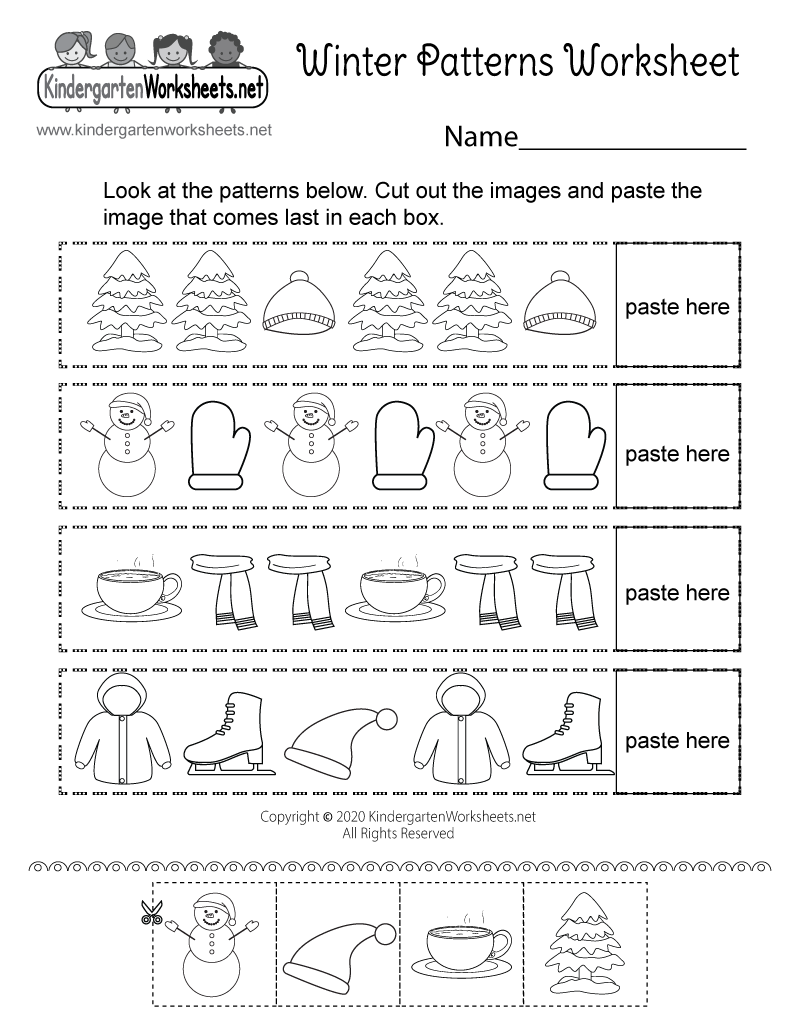 Winter Patterns Worksheet Free Printable Digital And Pdf